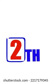 69th Ordinal Numbers counting vector art illustration with fantastic font and blue red color - 69th anniversary - happy birthday