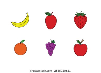 6-bundle-vector of Fruit's vector Illustration