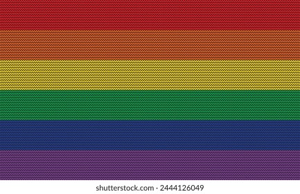 6-Color Pride Flag Blackground.
This flag includes the colors red, orange, yellow, green, indigo, and violet