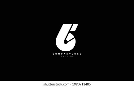 6F F6 6 AND F Abstract initial monogram letter alphabet logo design