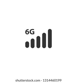 6G logo icon internet service - Vector