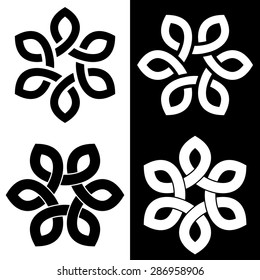 6-point Celtic knot vector illustration for your design