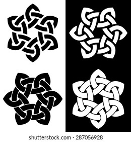 6-point Celtic knot vector illustration for your design