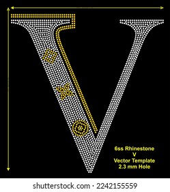 6ss rhinestone hotfix vector template