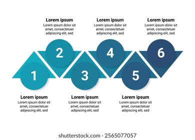 6-Step Infographic for Business Planning Marketing Strategy and Execution