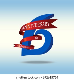 6th anniversary symbol vector.