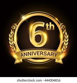 6th Anniversary Logo Images, Stock Photos & Vectors | Shutterstock