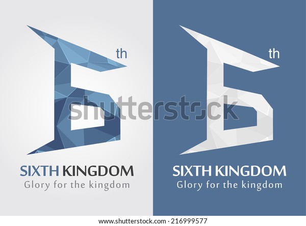 6th Kingdom Icon Symbol Alphabet Letter Stock Vector (Royalty Free ...