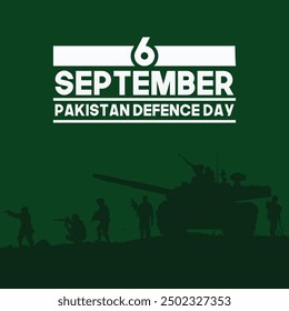 6th September 1965 Defence Day of Pakistan calligraphy banner