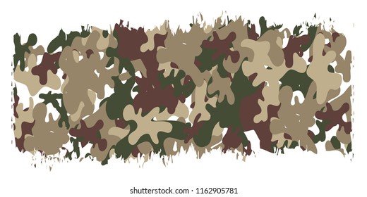 6th September. Happy Defence Day. Pakistani army hope texture pattern brushes on white background isolated editable vector design.
