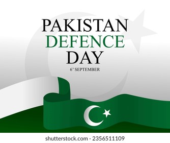 6th September Pakistan Defense Day Pak Army vector design. Pakistan Defense Day 6th September Vector Template Banner. Celebrating Pakistan Defense Day 6th September Vector Template.