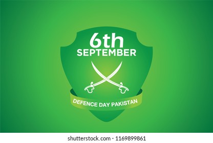 6th Septermber. Happy Defence Day Pakistan. Vector. 5K.