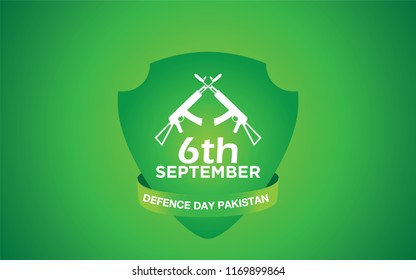 6th Septermber. Happy Defence Day Pakistan. Vector. 5K.