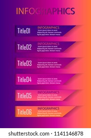 6title infographics business timelines