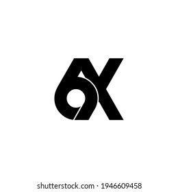 6x letter original monogram logo design