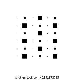 6x6 cube, square geometric arrangement. Square illustration