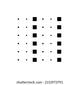 6x6 cube, square geometric arrangement. Square illustration