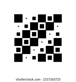6x6 cube, square geometric arrangement. Square illustration