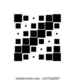 6x6 cube, square geometric arrangement. Square illustration