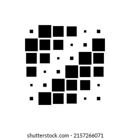 6x6 cube, square geometric arrangement. Square illustration