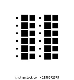 6x6 cube, square geometric arrangement. Square illustration