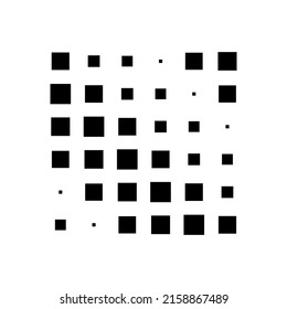 cubo 6x6, disposición geométrica cuadrada. Ilustración cuadrada