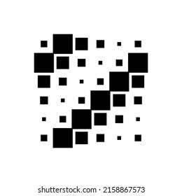 6x6 cube, square geometric arrangement. Square illustration
