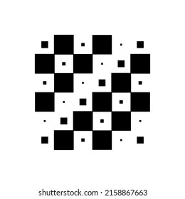 6x6 cube, square geometric arrangement. Square illustration