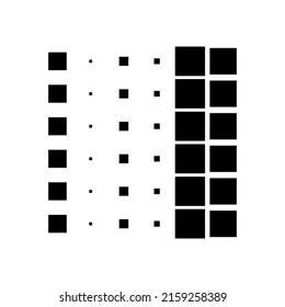 6x6 cube, square geometric arrangement. Square illustration
