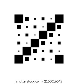 6x6 cube, square geometric arrangement. Square illustration
