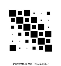 6x6 cube, square geometric arrangement. Square illustration