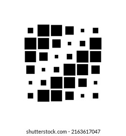 6x6 cube, square geometric arrangement. Square illustration