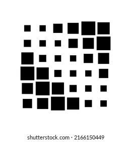 6x6 cube, square geometric arrangement. Square illustration