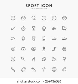 6x6 sport line icons