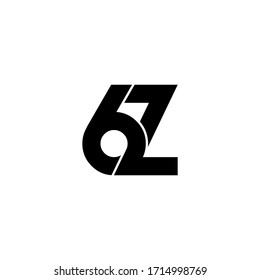 Originaltono-Logo-Design mit 6z-Buchstaben