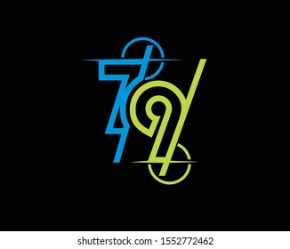 7 and 9 number can use logo designs, anniversary or birthday your company or personal symbol. very creative and  eye-catching . 