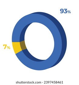 7 93 3d donut pie chart illustration eps vector 