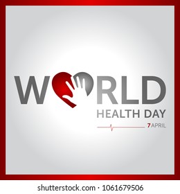 7 april world health day concept design vector illustration
