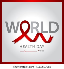 7 april world health day concept design vector illustration