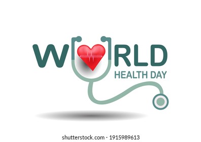 7 april world health day concept design vector illustration