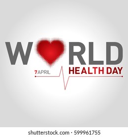 7 april world health day concept design vector illustration