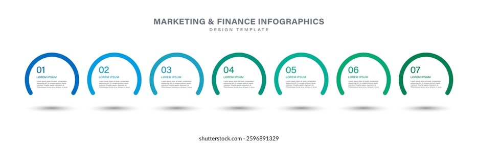 7 Business Process Data Infographic Design Templates