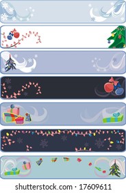 7 christmas banners