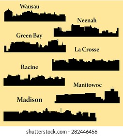 7 Cities in Wisconsin ( Madison, Wausau, La Crosse, Neenah, Green Bay, Racine, Manitowoc )