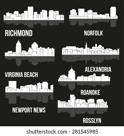 7 City in Virginia ( Richmond, Alexandria, Virginia Beach, Rosslyn, Roanoke, Norfolk, Newport News )