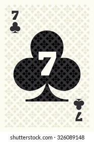 7 of Clubs Playing Card