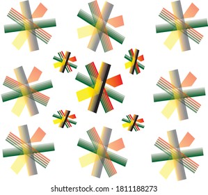 7 colors design and background 