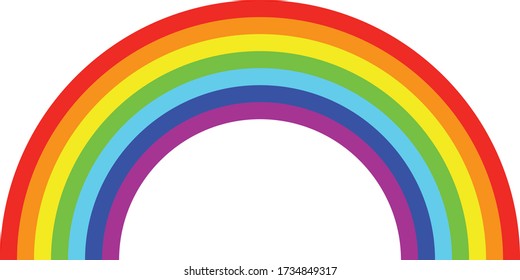 7 Colour Rainbow Element Illustration