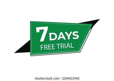 7 Days Free Trial Vector design.