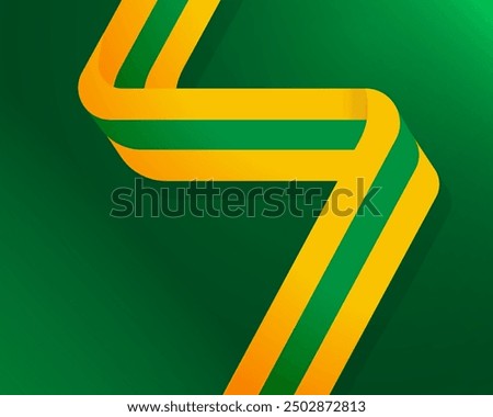 7 de setembro, dia da independência do Brasil bandeira verde e amarela September 7th, Brazilian Independence Day green and yellow flag